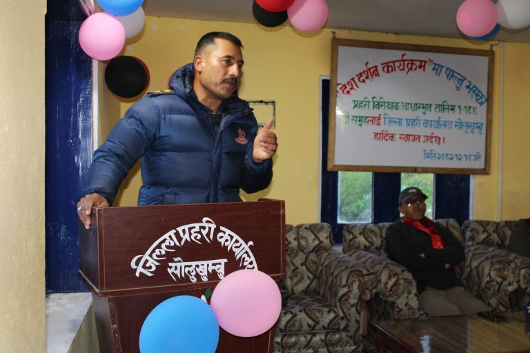 सोलुखुम्बु –  डिएसपी मनोजित कुँवरको सरुवा